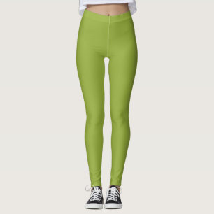 Grünes Bambusblatt Leggings