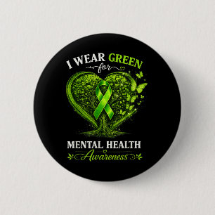 Grünes Band für psychische Gesundheit Psychische G Button