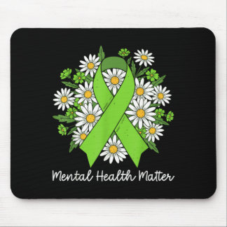 Grünes Band für psychische Gesundheit Psychische G Mousepad