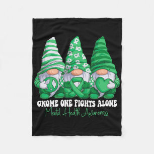 Grünes Band Gnomies Monat der Bewusstseinsbildung Fleecedecke