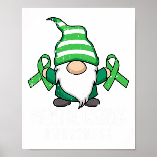 Grünes Band Mental Health Awareness Krieger Poster