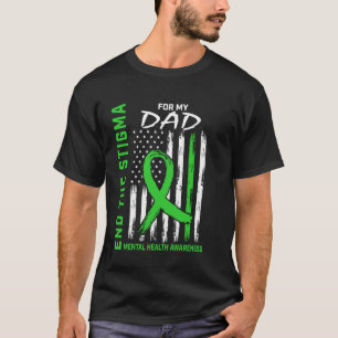 Grünes Band Psychische Gesundheit Bewusstseinsarti T-Shirt