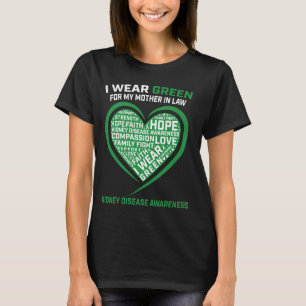Grünes Band Schwiegermutter Nierenerkrankung Bewus T-Shirt