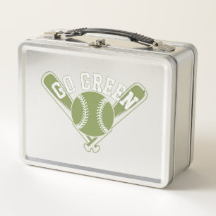 Grünes Baseball-Design Metall Brotdose