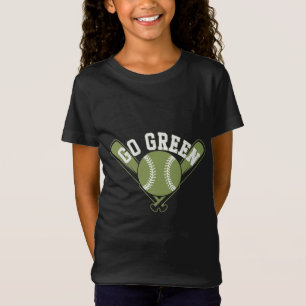 Grünes Baseball-Design T-Shirt