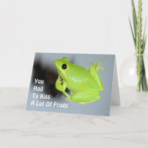 Grünes Baum-Frosch-Bild Karte
