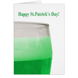 Grünes Bier für den St. Patrick's Day