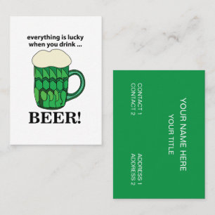 Grünes Bier Glücklicher St. Patricks Tag Grünes Bi