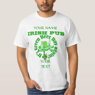 Grünes Biertag St Patrick T-Shirt