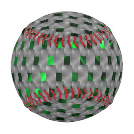 Grünes Bild unter grauen Plaques, längliches Quadr Baseball