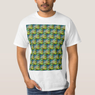 Grünes Blasenmuster T-Shirt