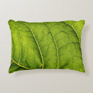 Grünes Blatt Dekokissen