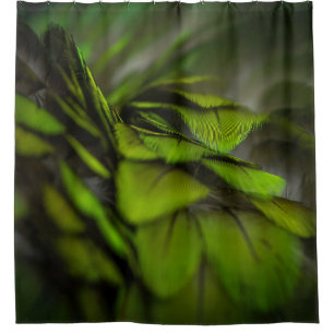 Grünes Blatt Duschvorhang