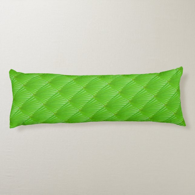 Grünes Blatt Seitenschläferkissen (Rückseite)