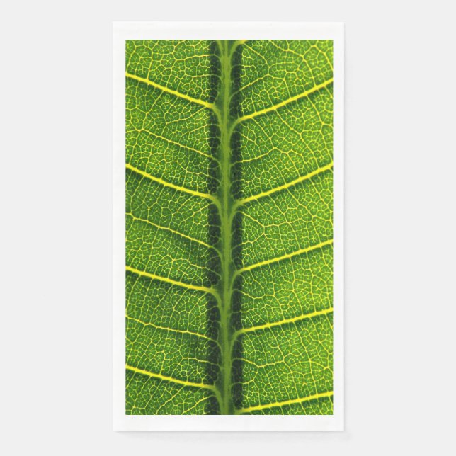 Grünes Blatt Serviette (Vorderseite)