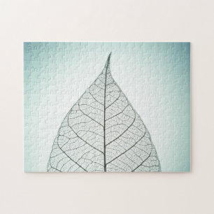 Grünes Blatt-Skelett Puzzle