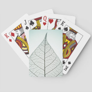 Grünes Blatt-Skelett Spielkarten