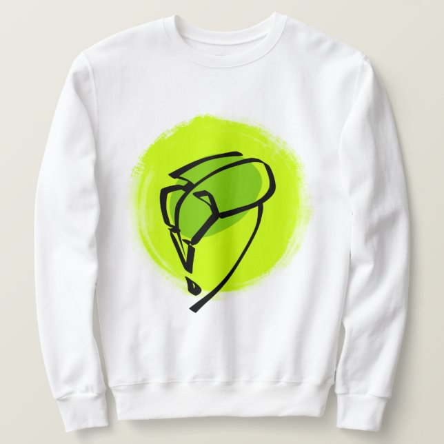 Grünes Blatt Sweatshirt (Design vorne)
