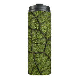 Grünes Blatt Thermosbecher