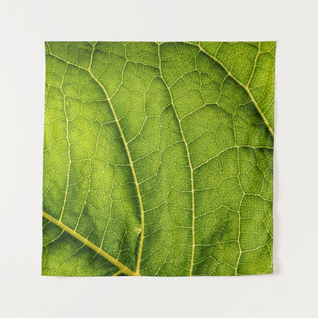 Grünes Blatt Wandteppich (Vorderseite)