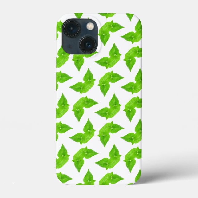 Grünes Blätter Case-Mate iPhone Hülle (Rückseite)
