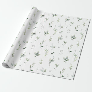 Grünes Blätter-Geschenkpapier Geschenkpapier