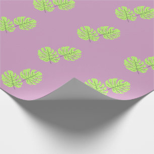 Grünes Blätterverpackungspapier Geschenkpapier