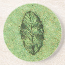 Grünes Blattfossil