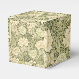 Grünes Blumendesign von Wm Morris Geschenkschachtel