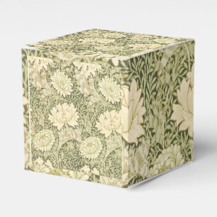 Grünes Blumendesign von Wm Morris Geschenkschachtel