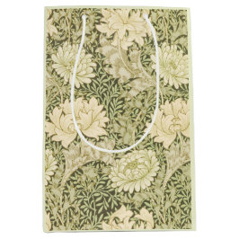 Grünes Blumendesign von Wm Morris Mittlere Geschenktüte