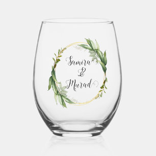 Grünes Blumenglas Stemless Wine Glass Weinglas Ohne Stiel