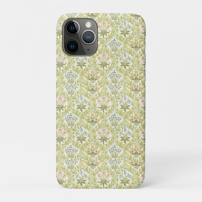 Grünes Blumenmuster Mädchen Frauen Case-Mate iPhone Hülle (Rückseite)