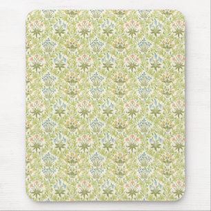 Grünes Blumenmuster Mädchen Frauen Mousepad