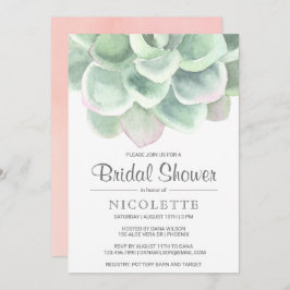 Grünes Brautparty Einladung