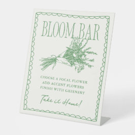 Grünes Brautparty für den Markt Sockelschild