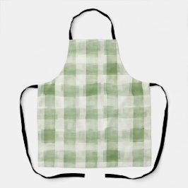 Grünes Brautparty in der Landwirtschaft Kariert Schürze