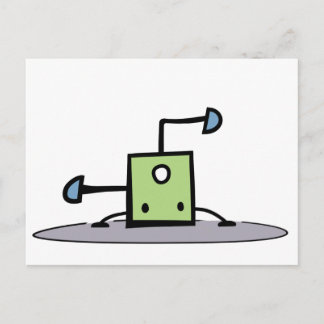 Grünes Breakdance Postkarte