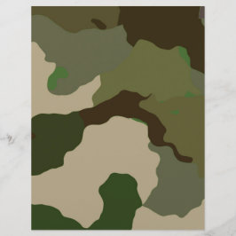 Grünes Brown Camouflage Scrapbooking Artikel