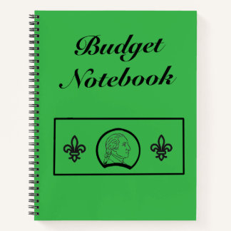 Grünes Budget-Notizbuch Notizbuch