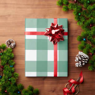 Grünes Buffalo Kariert Wrapping Paper Geschenkpapier