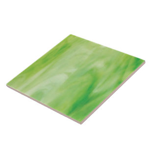 Grünes Buntglas Fliese