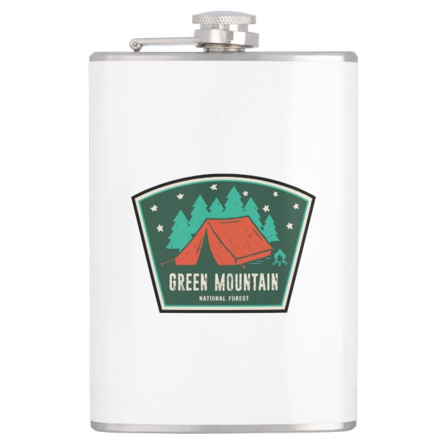 Grünes Camping des Nationalwaldes Flachmann (Vorderseite)