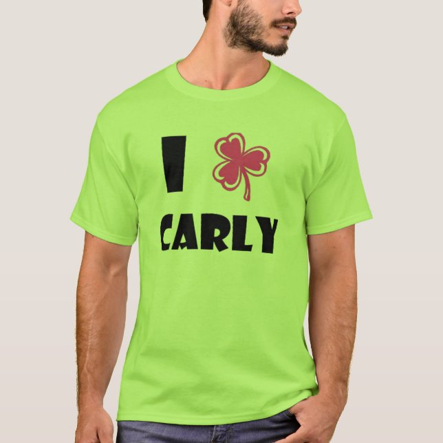 Grünes Carly Klee-Shirt T-Shirt (Vorderseite)
