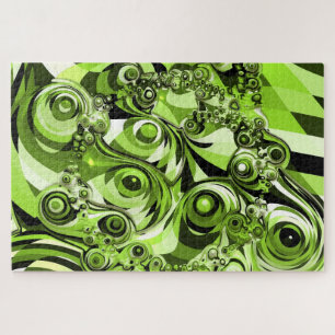 grünes Chaos-Puzzle Puzzle