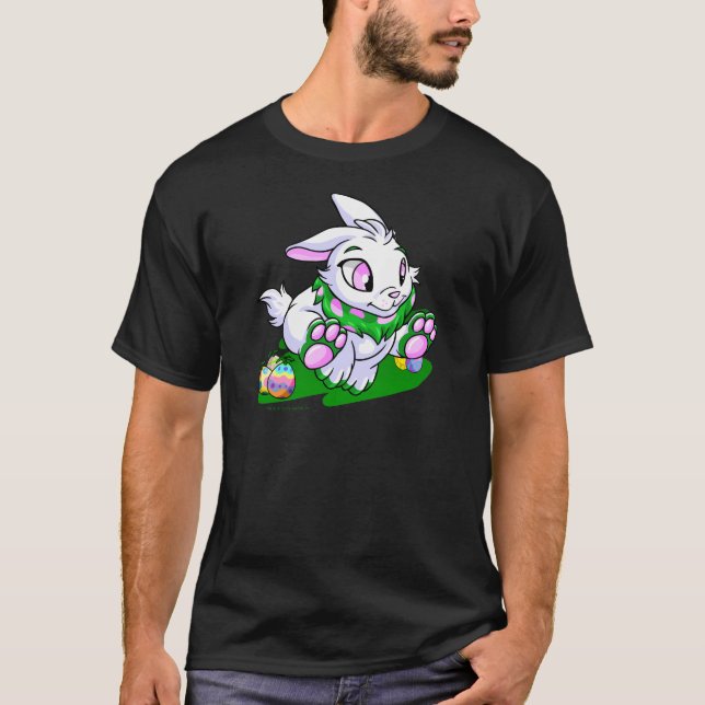Grünes Cybunny, das durch neggs läuft T-Shirt (Vorderseite)