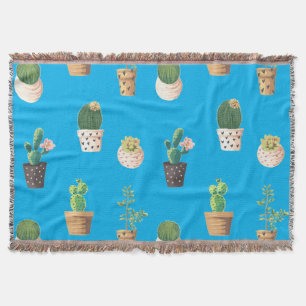 Grünes Dessert Sukkulente Kakteen in Pots Decke