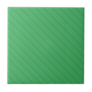 Grünes diagonales Streifenmuster Fliese