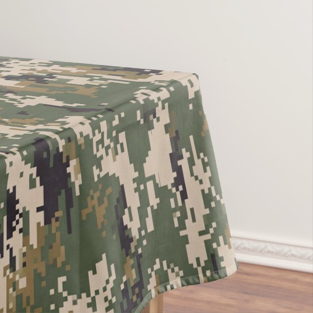 Grünes digitales Tarnmuster Tischdecke (Beispiel)