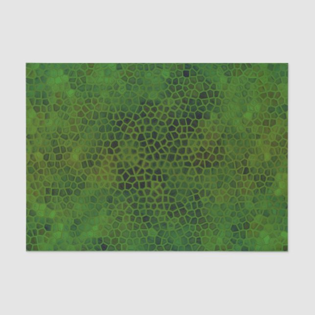 Grünes Dinosaurier verborgenes Gewebepapier Seidenpapier (Vorderseite)